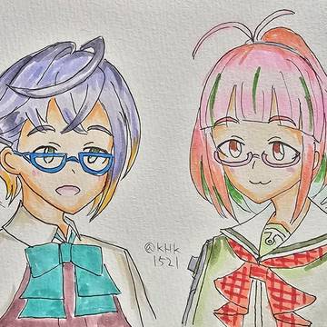 沖波ちゃんと梅ちゃん
