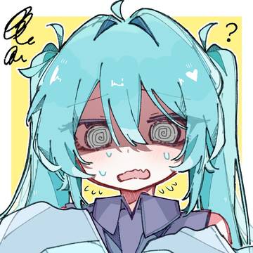 混乱してるミク