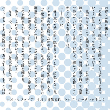 鯖作品誕生日SS集〜4月ver〜