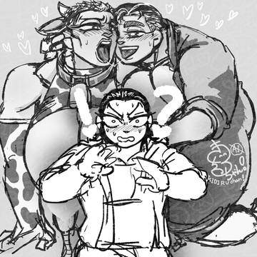酪農パロ３Pマンガのイメージ🐮🍼