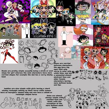 my power puff girls art study