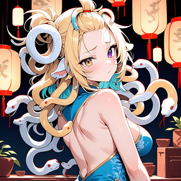 チャイナ服で振り返り
