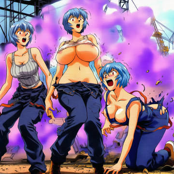 女体化パニック74 工事現場編 キャラ変化
