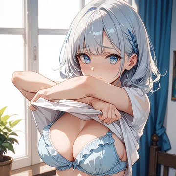 お着換え中