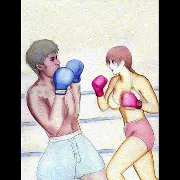 某高校の男子ボクシング部のキャプテンに女子高校チャンプが挑戦