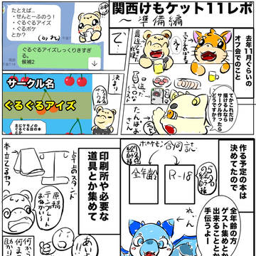 関西けもケット11レポ漫画