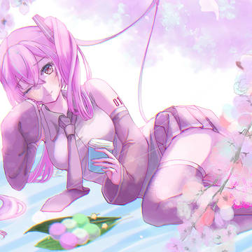 お花見ミク