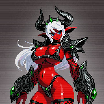 ドット絵 悪魔娘 260426