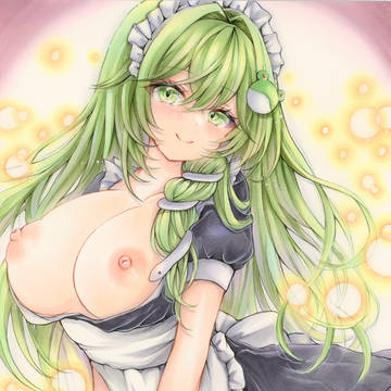 東方project 東風谷早苗 メイド衣装