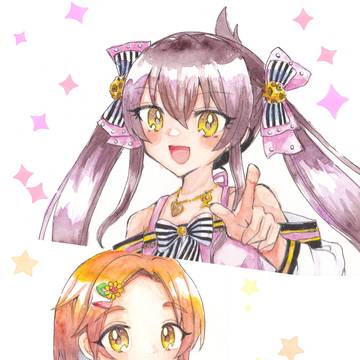【新刊サンプル】色紙絵まとめイラスト本