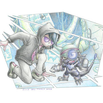 Juzo Kanemoto and BlackGachimon