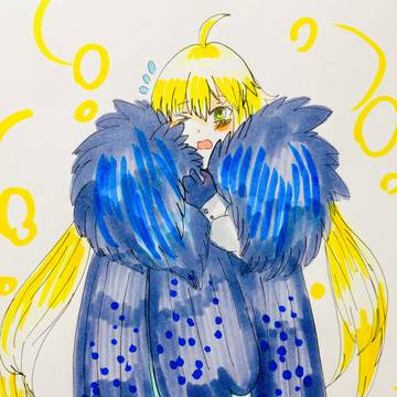 黒オベロンのマントを着るキャストリア