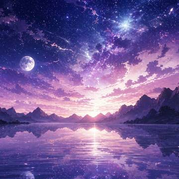 月光乱舞-背景图绘