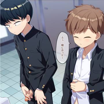 トイレで遭遇しちゃった二人