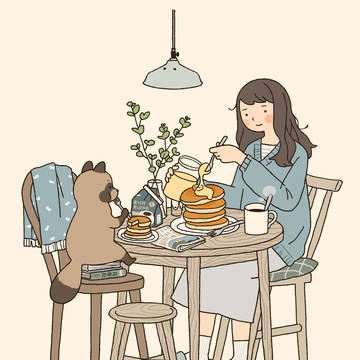 休日ホットケーキ