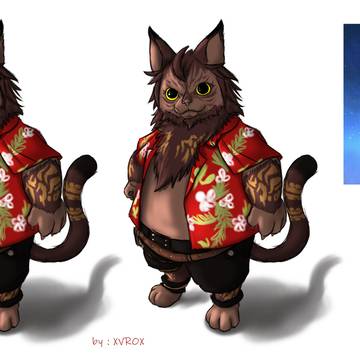 New NPC Cat (Hroth) / FFXIV新NPC猫