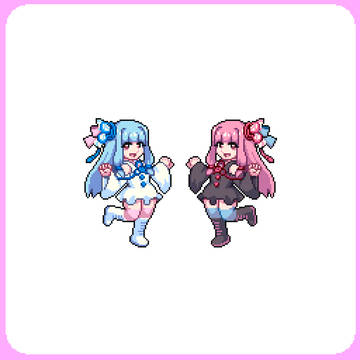 ドット・うごイラ・琴葉姉妹