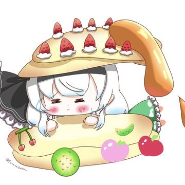 🍓パンケーキにはさまれ妖夢🍓