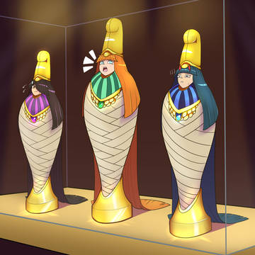 Mummy Friends on display