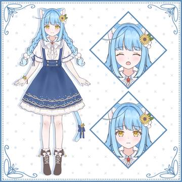 『ひまわりクリームソーダ』の女の子