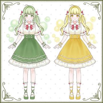 『メロンソーダ・レモンソーダ』の女の子
