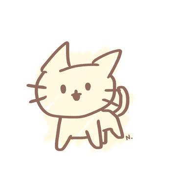 ひさびさのねこ。