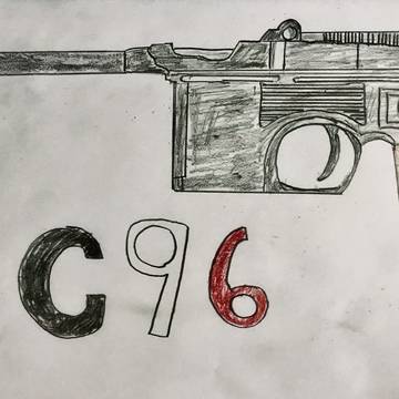 German C96 Hand Drawn