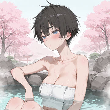 ボーイッシュちゃんと温泉に行った