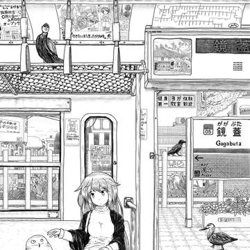 電車・鳥