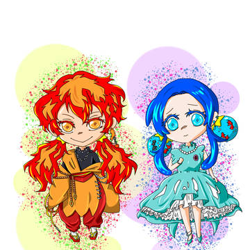 火と水の双子