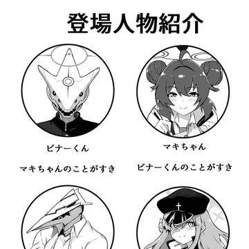 ビナマキ漫画の登場人物紹介