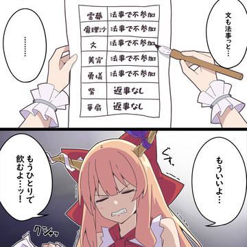 萃香がみんなを飲み会に誘ってみた結果