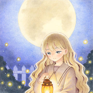 月と灯りと魔法の庭