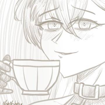 PPK sipping tea