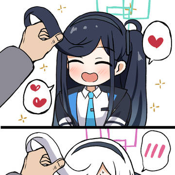 前髪ぺろん