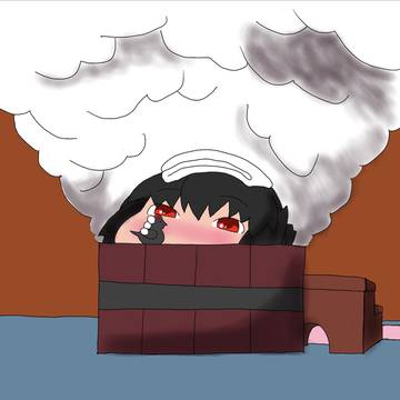きめぇまる入浴中