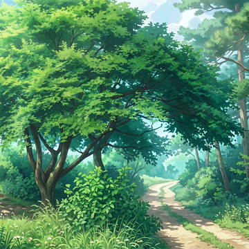 [時間差分アリ]山の遊歩道