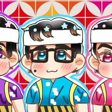 8時だョ!全員集合 ドリフ5人イラスト💚💜🩵🩷🧡︎🌟