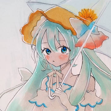 雨とひまわりちゃん