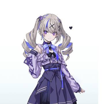 ブルーベリー色の地雷系ちゃん