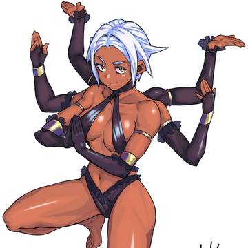 褐色多腕お姉さん