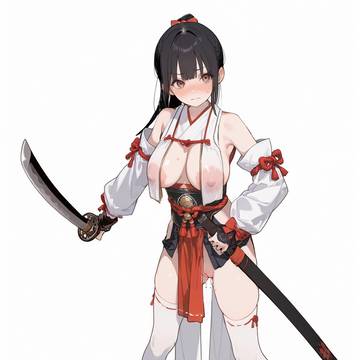 原創 - 女高中生 乳簾巫女