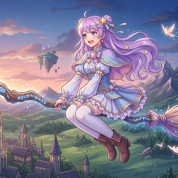 魔女が空を飛ぶ