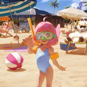 Anya's Beach Day
