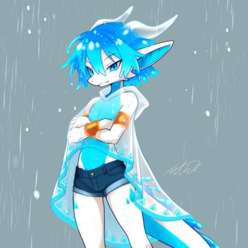 雨を纏う竜