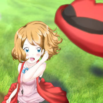 帽子が飛ばされちゃった