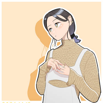 毎日模写練習4月分_朝日奈央さん