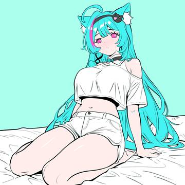 部屋着のミントちゃん / Roomwear Mint