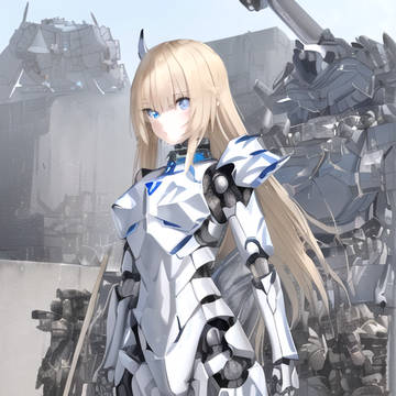 AI作のメカ少女