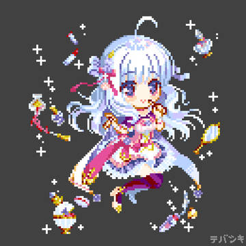 ドット絵花騎士 アンゲロニア(開花)